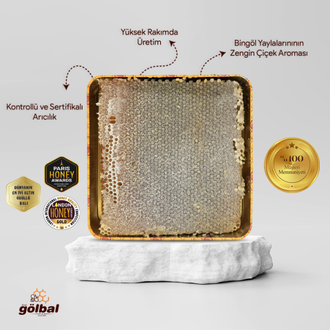 Organik Petekli Balı 2 Kg.