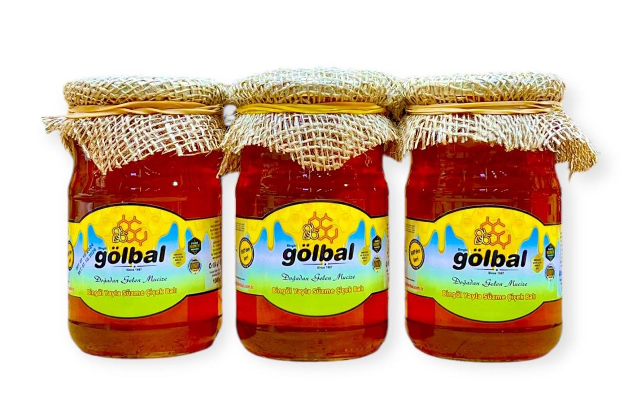 Organik  süzme çiçek balı 3 kg