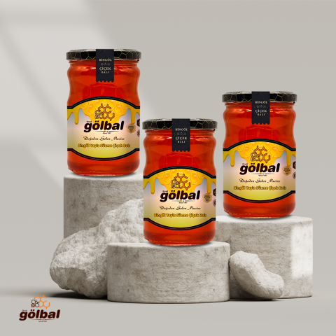 Organik  Süzme Çiçek Balı 3 x 850  Kg.