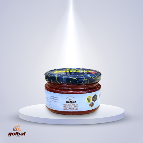 MİX  Karışım (Arısütü - Bal - Polen ) 4 x 330 Gr.